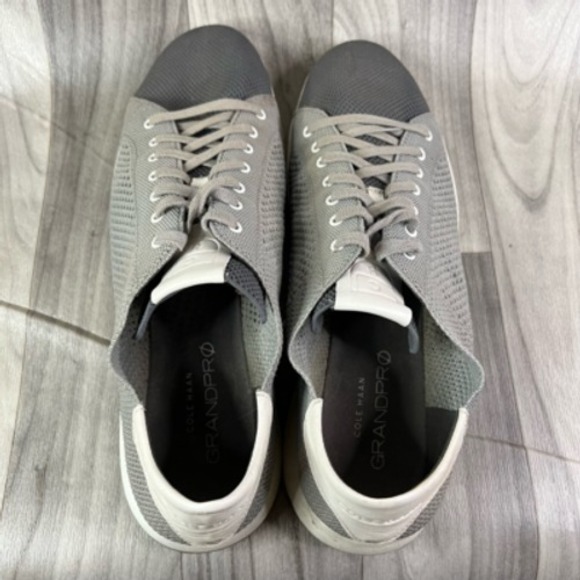 Cole Haan Mens Granpro Stitch Lite Knit Sneakers Gray Low‎ Top Lace Up 13M - Picture 9 of 12